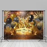 Amazing Sparks With Balloon Celebration New Year Backdrop